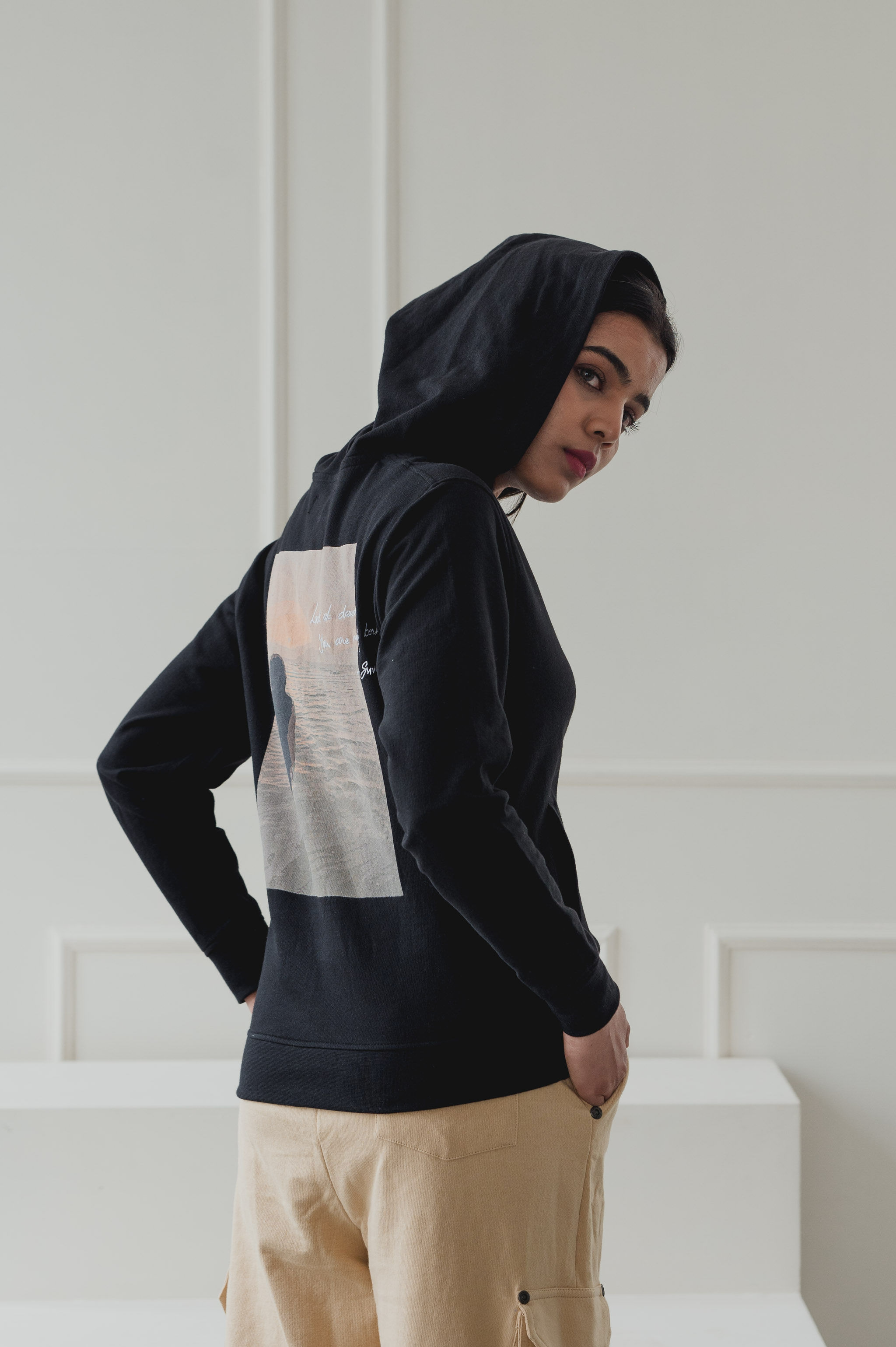 Hooded top